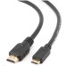 Gembird kabel mini HDMI High speed (M) na HDMI (M), pozlacené konektory, 1 m, černý