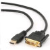Gembird kabel HDMI (M) na DVI (M), pozlacené konektory, 4.5 m, černý, bulk balení