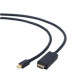 Gembird kabel Mini DisplayPort (M) na HDMI (AM), 4K/30Hz, 1.8 m, černý