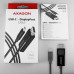 AXAGON RVC-DPC, USB-C -> DisplayPort redukce / kabel 1.8m, 4K/60Hz