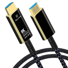 PremiumCord Ultra High Speed HDMI 2.1 optický fiber kabel 8K@60Hz,zlacené 15m