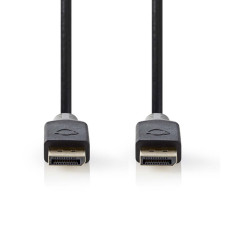 Nedis CCBW37000AT20 - Kabel DisplayPort 1.2 | Zástrčka - Zástrčka | 2 m | Antracit