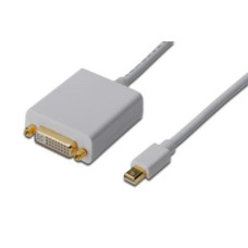 Digitus kabelový adaptér DisplayPort, mini DP - DVI (24 + 5) M / F, 0,15 m, kompatibilní s DP 1.1a, CE, wh