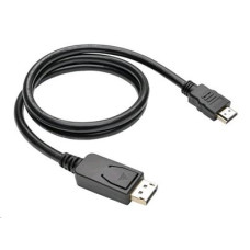 Kabel C-TECH DisplayPort/HDMI, 3m, černý