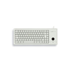 CHERRY klávesnice G84-4400, trackball, ultralehká, USB, EU, šedá