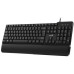 Genius KB-100XP, Klávesnice, drátová, ergo předložka, CZ+SK layout, USB, černá