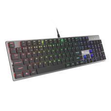 Plochá mechanická klávesnice Genesis Thor 420 RGB US, Content Slim Blue switch, software