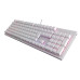 Genesis herní mechanická klávesnice THOR 303/RGB/Outemu Peach Silent/Drátová USB/US layout/Bílá
