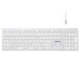 A4tech FBX50C, bezdrátová kancelářská klávesnice,BT/USB 2,4Ghz, bílá