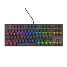 Genesis tichá herní klávesnice THOR 303/TKL/CZ/SK/RGB/Outemu Peach/Drátová USB/CZ-SK layout/Černá