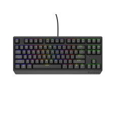 Genesis herní klávesnice THOR 230/TKL/RGB/Outemu Red/Drátová/US/Černá/Drátová USB/US layout/Černá