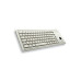 CHERRY klávesnice G84-4400, trackball, ultralehká, PS/2, EU, šedá
