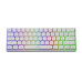 Genesis mechanická bezdrátová klávesnice THOR 660, bílá, US layout, RGB podsvícení, Gateron RED