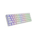 Genesis mechanická bezdrátová klávesnice THOR 660, bílá, US layout, RGB podsvícení, Gateron RED