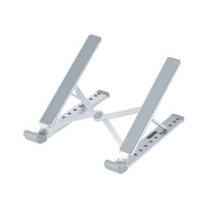 StarTech.com Foldable Laptop Riser Stand, Portable Height Adjustable Ergonomic Laptop Stand, Ventilated Aluminum Frame Supports 22lb (10Kg), Tilt/Raised/Angled Laptop/Tablet Stand, Collapsible Design
