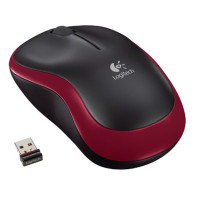 myš Logitech Wireless Mouse M185 nano červená