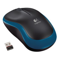 Logitech myš Wireless Mouse M185, optická, 3 tlačítka, modrá,1000dpi