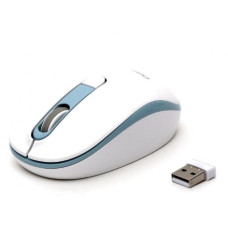 OMEGA MOUSE WIRELESS1000/1200/1600 DPI WHITE-BLUE