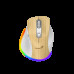 GENIUS Ergo 9000S Pro Pine Wood/ duální Bluetooth+2,4GHz/ 2400dpi/ bezdrátová/ 6 tlačítek/ dobíjecí/ RGB/ barva borovice