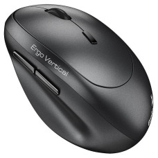 GENIUS Ergo 8350S Dark Grey/ vertikální/ 2400 dpi/ bezdrátová 2,4GHz+BT 5.3/ 6tlačítek/ Copilot/ tichá/ tmavě šedá