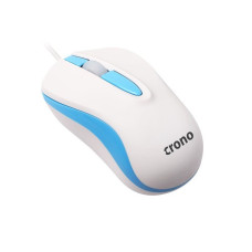 Crono CM642 - optická myš, USB, modrá + bílá