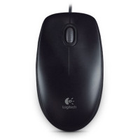 Akce myš Logitech B100 Optical USB Mouse, černá _