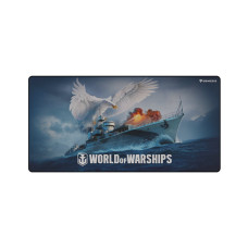 Herní podložka pod myš Genesis CARBON 500 WORLD of WARSHIPS, MAXI 90x45cm