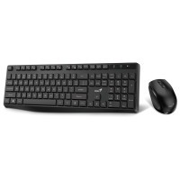 GENIUS KM-8206S/ bezdrátový set 2,4GHz/ multimediální/ tichá/ USB/ černá/ CZ+SK layout