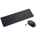 DELL KM555/ Anglická/ bezdrátová tichá klávesnice + myš/ USB/ černá