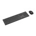 Klávesnice C-TECH WLKMC-03, bezdrátový combo set s myší, černý, USB, CZ/SK