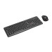 Klávesnice C-TECH WLKMC-04, bezdrátový combo set s myší, černý, USB, CZ/SK