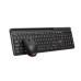 Klávesnice C-TECH Quallis WLKMC-05, bezdrátový combo set s myší, černý, USB, CZ/SK