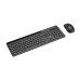 Klávesnice C-TECH Quallis WLKMC-05, bezdrátový combo set s myší, černý, USB, CZ/SK