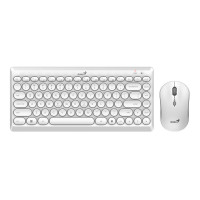 Genius bezdrátový set klávesnice a myši LuxeMate Q8000 white