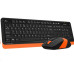 A4tech FG1010 FSTYLER set bezdr. klávesnice + myši, voděodolné provedení, oranžová barva