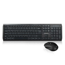 Modecom MC-7200 set bezdrátové klávesnice a myši, 1200 DPI, USB nano 2.4GHz, CZ/SK layout, černá