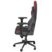 Endorfy herní židle Scrim RD / kombinace textil / kůže / černočervená