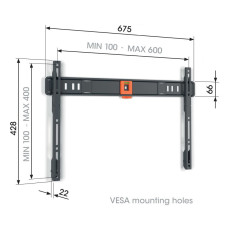 Vogel's TVM 1603, fixní TV držák pro obrazovky 40-100