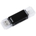 HAMA čtečka paměťových karet Basic USB 2.0/micro USB OTG/ SD/microSD/ černá