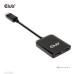 Club3D hub MST (Multi Stream Transport) DisplayPort 1.4 na 2xHDMI Dual Monitor 4K60Hz (M/F)