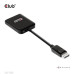 Club3D Video adaptér MST (Multi Stream Transport) DisplayPort 1.4 na DisplayPort 1.4 Dual Monitor 4K60Hz (M/F), černá
