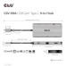 Club3D hub USB-C, 9-in-1 hub s HDMI, VGA, 2x USB Gen1 Type-A, RJ45