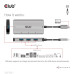 Club3D hub USB-C na 10Gbps 4x USB Type-A Hub