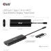 Club3D Dokovací stanice USB-C, 8-in-1 MST Dual 4K60Hz, Display Travel Dock