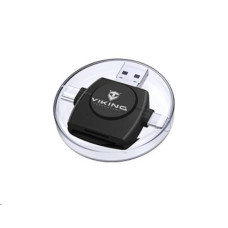 VIKING ČTEČKA PAMĚŤOVÝCH KARET V4 USB3.0 4V1 černá