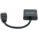 MANHATTAN převodník z HDMI na VGA (HDMI Male to VGA Female, black, Polybag)
