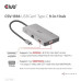 Club3D hub USB-C, 9-in-1 hub s HDMI, VGA, 2x USB Gen1 Type-A, RJ45