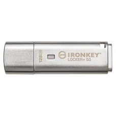 Kingston Flash Disk IronKey 128GB IKLP50 IronKey Locker+ 50 AES USB, w/256bit Encryption