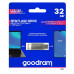 GOODRAM Flash Disk 32GB ODA3, USB 3.2, stříbrná