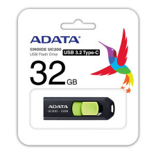 32GB ADATA UC300 USB 3.2 černá/zelená